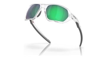 Image of Oakley OO9019A Plazma A Sunglasses - Mens, Matte Clear Frame, Prizm Jade Road Lens, Asian Fit, 59, OO9019A-901918-59