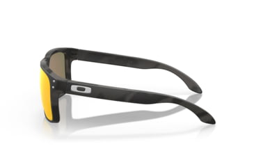 Image of Oakley OO9102 Holbrook Sunglasses, Black/Camo Frame, Prizm Ruby Lenses, OO9102-9102E9-55