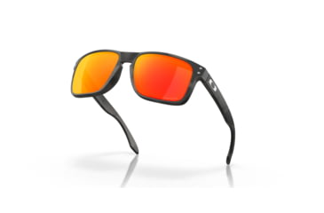 Image of Oakley OO9102 Holbrook Sunglasses, Black/Camo Frame, Prizm Ruby Lenses, OO9102-9102E9-55