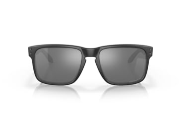 Image of Oakley OO9102 Holbrook Sunglasses, Matte Black Frame, Prizm Black Polarized Lenses, OO9102-9102D6-55