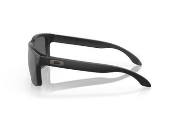 Image of Oakley OO9102 Holbrook Sunglasses, Matte Black Frame, Prizm Black Polarized Lenses, OO9102-9102D6-55