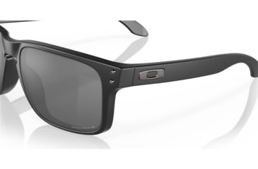 Image of Oakley OO9102 Holbrook Sunglasses, Matte Black Frame, Prizm Black Polarized Lenses, OO9102-9102D6-55