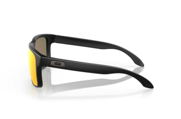 Image of Oakley OO9102 Holbrook Sunglasses, Matte Black Frame, Prizm Ruby Lenses, OO9102-9102E2-55