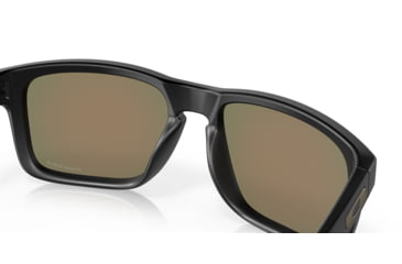 Image of Oakley OO9102 Holbrook Sunglasses, Matte Black Frame, Prizm Ruby Lenses, OO9102-9102E2-55