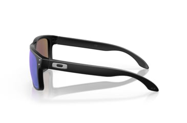 Image of Oakley OO9102 Holbrook Sunglasses, Matte Black Frame, Prizm Sapphire Polarized Lenses, OO9102-9102F0-55