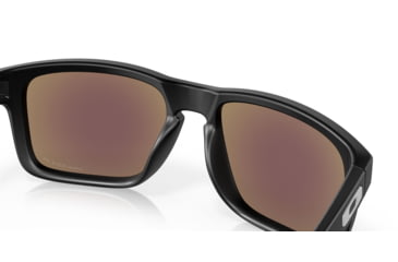 Image of Oakley OO9102 Holbrook Sunglasses, Matte Black Frame, Prizm Sapphire Polarized Lenses, OO9102-9102F0-55