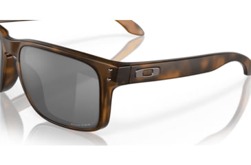 Image of Oakley OO9102 Holbrook Sunglasses, Matte Brown Tortoise Frame, Prizm Black Lenses, OO9102-9102F4-55