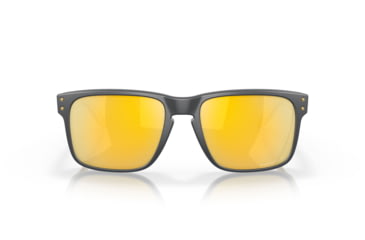 Image of Oakley OO9102 Holbrook Sunglasses, Matte Carbon Frame, Prizm 24K Polarized Lens, 55, OO9102-9102W4-55