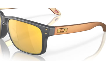 Image of Oakley OO9102 Holbrook Sunglasses, Matte Carbon Frame, Prizm 24K Polarized Lens, 55, OO9102-9102W4-55