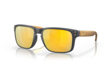 Image of Oakley OO9102 Holbrook Sunglasses, Matte Carbon Frame, Prizm 24K Polarized Lens, 55, OO9102-9102W4-55