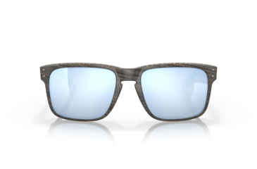 Image of Oakley OO9102 Holbrook Sunglasses, Wood Grain Frame, Prizm Deep H2o Polarized Lenses, OO9102-9102J9-55