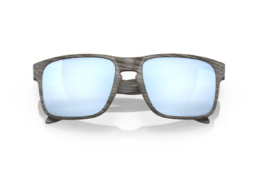 Image of Oakley OO9102 Holbrook Sunglasses, Wood Grain Frame, Prizm Deep H2o Polarized Lenses, OO9102-9102J9-55