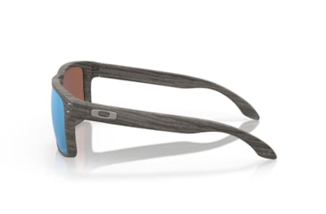 Image of Oakley OO9102 Holbrook Sunglasses, Wood Grain Frame, Prizm Deep H2o Polarized Lenses, OO9102-9102J9-55
