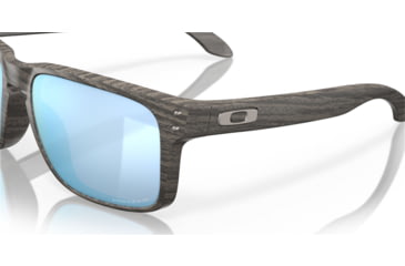 Image of Oakley OO9102 Holbrook Sunglasses, Wood Grain Frame, Prizm Deep H2o Polarized Lenses, OO9102-9102J9-55