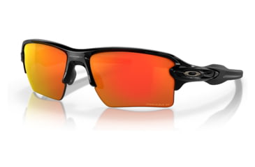Image of Oakley OO9188 Flak 2.0 XL Sunglasses - Men's, Polished Black Frame, Prizm Ruby Polarized Lens, 59, OO9188-9188F6-59