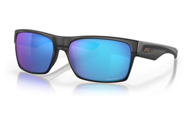 Image of Oakley OO9189 Twoface Sunglasses - Mens, Matte Black Frame, Prizm Sapphire Polarized Lens, 60, OO9189-918946-60