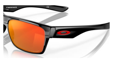 Image of Oakley OO9189 Twoface Sunglasses - Men's, Polished Black Frame, Prizm Ruby Lens, 60, OO9189-918947-60