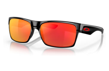 Image of Oakley OO9189 Twoface Sunglasses - Mens, Polished Black Frame, Prizm Ruby Lens, 60, OO9189-918947-60