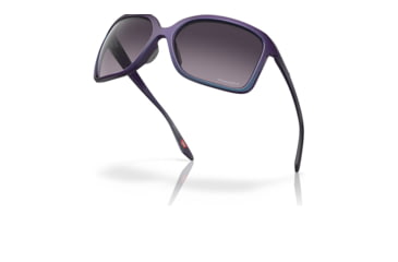 Image of Oakley OO9230 Wildrye Sunglasses - Womens, Matte Cyan/Purple Colorshift Frame, Prizm Grey Gradient Lens, 61, OO9230-923006-61