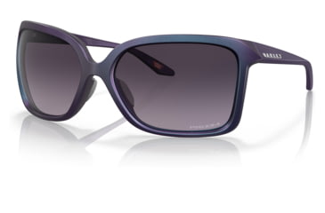 Image of Oakley OO9230 Wildrye Sunglasses - Womens, Matte Cyan/Purple Colorshift Frame, Prizm Grey Gradient Lens, 61, OO9230-923006-61