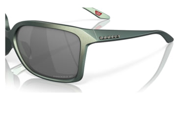 Image of Oakley OO9230 Wildrye Sunglasses - Womens, Matte Silver/Blue Colorshift Frame, Prizm Black Polarized Lens, 61, OO9230-923005-61