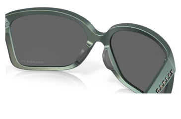 Image of Oakley OO9230 Wildrye Sunglasses - Womens, Matte Silver/Blue Colorshift Frame, Prizm Black Polarized Lens, 61, OO9230-923005-61