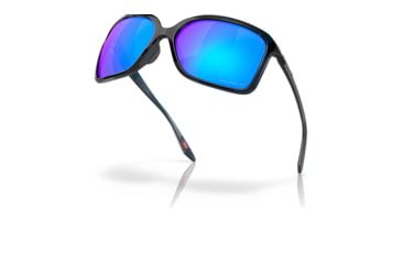 Image of Oakley OO9230 Wildrye Sunglasses - Womens, Polished Transparent Posiedon Frame, Prizm Sapphire Polarized Lens, 61, OO9230-923001-61