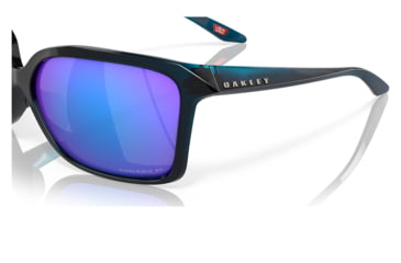 Image of Oakley OO9230 Wildrye Sunglasses - Womens, Polished Transparent Posiedon Frame, Prizm Sapphire Polarized Lens, 61, OO9230-923001-61