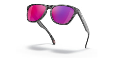 Image of Oakley OO9245 Frogskins A Sunglasses - Men's, Carbon Fiber Frame, Prizm Road Lens, Asian Fit, 54, OO9245-9245B1-54