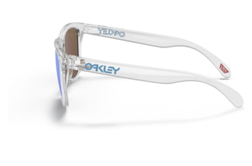 Image of Oakley OO9245 Frogskins A Sunglasses - Mens, Crystal Clear Frame, Prizm Sapphire Lens, Asian Fit, 54, OO9245-9245A7-54