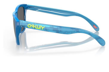 Image of Oakley OO9245 Frogskins A Sunglasses - Mens, Hi Res Polished Sapphire Frame, Prizm Black Lens, Asian Fit, 54, OO9245-9245C9-54