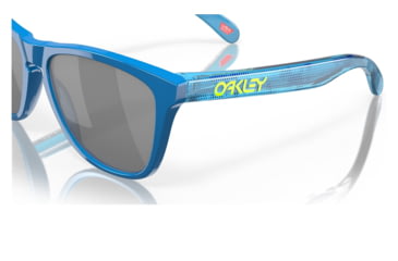 Image of Oakley OO9245 Frogskins A Sunglasses - Men's, Hi Res Polished Sapphire Frame, Prizm Black Lens, Asian Fit, 54, OO9245-9245C9-54