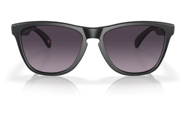 Image of Oakley OO9245 Frogskins A Sunglasses - Mens, Matte Black Frame, Prizm Grey Gradient Lens, Asian Fit, 54, OO9245-9245D0-54