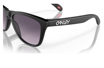 Image of Oakley OO9245 Frogskins A Sunglasses - Mens, Matte Black Frame, Prizm Grey Gradient Lens, Asian Fit, 54, OO9245-9245D0-54