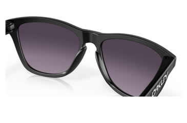 Image of Oakley OO9245 Frogskins A Sunglasses - Mens, Matte Black Frame, Prizm Grey Gradient Lens, Asian Fit, 54, OO9245-9245D0-54