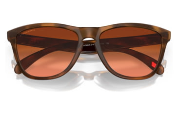 Image of Oakley OO9245 Frogskins A Sunglasses - Men's, Matte Brown Tortoise Frame, Prizm Brown Gradient Lens, Asian Fit, 54, OO9245-9245D1-54