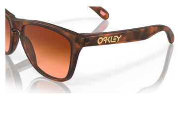 Image of Oakley OO9245 Frogskins A Sunglasses - Mens, Matte Brown Tortoise Frame, Prizm Brown Gradient Lens, Asian Fit, 54, OO9245-9245D1-54