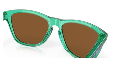 Image of Oakley OO9245 Frogskins A Sunglasses - Mens, Transparent Celeste Frame, Prizm Violet Lens, Asian Fit, 54, OO9245-9245C3-54
