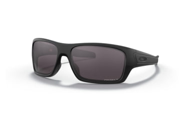 Image of Oakley OO9263 Turbine Sunglasses - Mens, Matte Black Frame, Prizm Grey Polarized Lens, 63, OO9263-926362-63