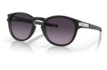 Image of Oakley OO9265 Latch Sunglasses - Mens, Matte Black Frame, Prizm Grey Gradient Lens, 53, OO9265-926559-53