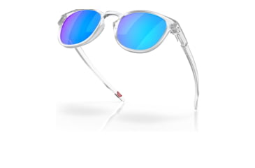 Image of Oakley OO9265 Latch Sunglasses - Mens, Matte Clear Frame, Prizm Sapphire Polarized Lens, 53, OO9265-926565-53
