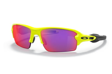 Image of Oakley OO9271 Flak 2.0 A Sunglasses - Mens, Tennis Ball Yellow Frame, Prizm Road Lens, Asian Fit, 61, OO9271-927150-61