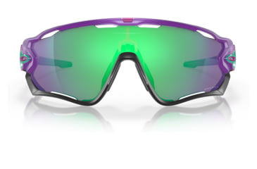 Image of Oakley OO9290 Jawbreaker Sunglasses - Mens, Matte Electric Purple Frame, Prizm Jade Lens, 31, OO9290-929066-31