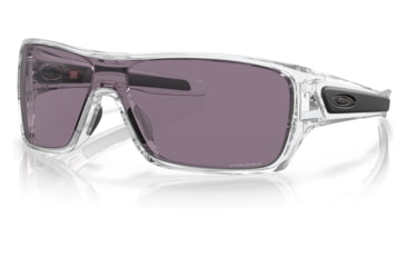 Image of Oakley OO9307 Turbine Rotor Sunglasses - Mens, Polished Clear Frame, Prizm Grey Lens, 32, OO9307-930727-32