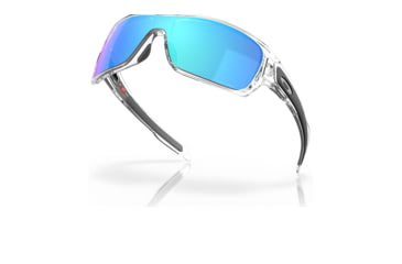 Image of Oakley OO9307 Turbine Rotor Sunglasses - Mens, Polished Clear Frame, Prizm Sapphire Lens, 32, OO9307-930729-32