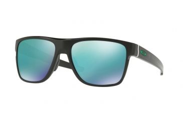 Image of Oakley CROSSRANGE XL OO9360 Single Vision Prescription Sunglasses, 58mm, Polished Black, OO9360-936002-58-SV
