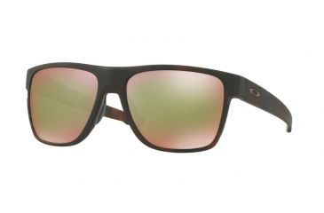 Image of Oakley CROSSRANGE XL OO9360 Single Vision Prescription Sunglasses OO9360-936010-58 - Lens Diameter 58 mm, Frame Color Matte Rootbeer Tortoise