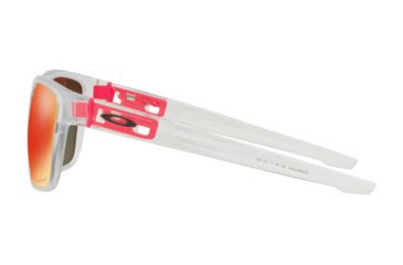 Image of Oakley OO9360 Sunglasses 936020-58 - Matte Clear Frame, Prizm Ruby Lenses