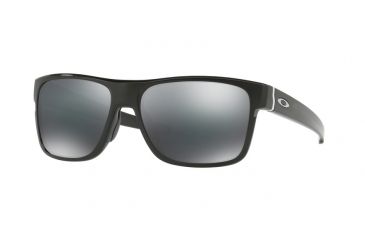 Image of Oakley OO9361 Sunglasses 936102-57 - Polished Black Frame, Black Iridium Lenses