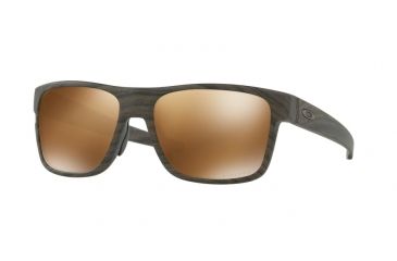 Image of Oakley OO9361 Sunglasses 936107-57 - Woodgrain Frame, Prizm Tungsten Polarized Lenses